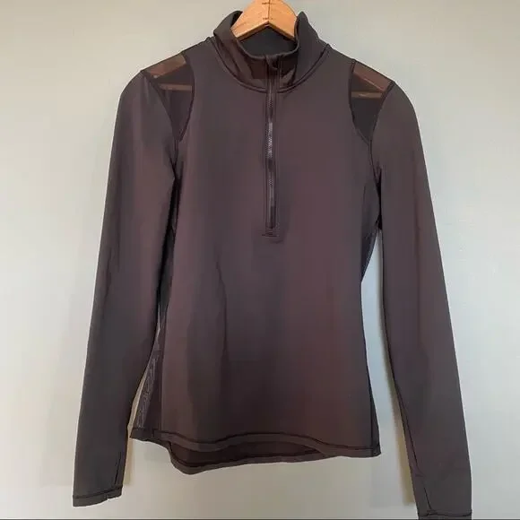 Victoria’s Secret Sport | Black Mesh Detail Zip Up Workout Jacket - Picture 1 of 7